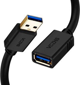 img 2 attached to 🔌Высокоскоростной удлинительный кабель USB 3.0 длиной 15 футов от VCZHS - мужской/женский удлинительный кабель USB для USB флеш-драйва, картридера, жесткого диска, клавиатуры, мыши, PS4, Xbox, принтера, камеры