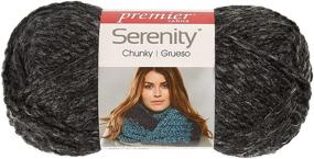 img 1 attached to 🧶 Премиум качество пряжа "Serenity Chunky Heathers"-Уголь, 3 штуки от Premier Yarns: Глубокие оттенки и оптимальная толщина для вязальных проектов.