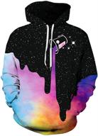 👕 funky flychen boy's fashion print hoodies: vibrant unisex teens hooded pullover sweatshirt logo