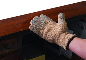 img 1 attached to 🧤 1 Pair of Master Manufacturing CleanGreen Microfiber Dusting Gloves (Pack of 1) - Beige