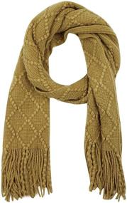 img 4 attached to Warm and Soft Plaid Cashmere Winter Scarves for Teenagers - RARITYUS Teens Shawl Wrap