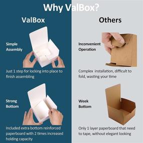 img 1 attached to ValBox 12 упаковок 8x8x4 дюйма белые подарочные коробки из бумаги с крышками и 66 футов бечевки - идеально подходят для подарков, рукоделия, кексов, предложений свидетельницам - легко собираются