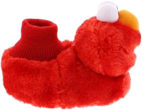 img 2 attached to 🧦 Sesame Street Elmo Cookie Monster Sock Top Slippers for Boys and Girls - Toddler/Little Kid: A Cozy Footwear Option