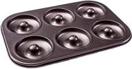 🍩 donut pan: premium 6 cup non-stick donut & bagel maker - pfoa free for healthier homemade baked doughnuts logo