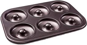 img 4 attached to 🍩 Donut Pan: Premium 6 Cup Non-Stick Donut & Bagel Maker - PFOA Free for Healthier Homemade Baked Doughnuts