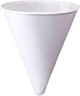 🌿 konie cups - 10.0krf recyclable paper cone funnel, 10 oz disposable tazas de cono de embudo (1 pack (125ct)) - eco-friendly paper cones for easy dispensing logo