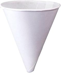 img 4 attached to 🌿 Konie Cups - 10.0KRF Recyclable Paper Cone Funnel, 10 oz Disposable Tazas de cono de embudo (1 Pack (125ct)) - Eco-Friendly Paper Cones for Easy Dispensing