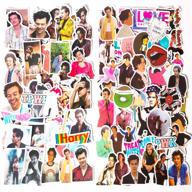 🎸 harry styles stickers set – 100pcs waterproof vinyl decals for laptop, water bottles, and travel case – trendy & durable sticker pack for teens (harry styles 1+2) logo