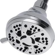 aquadance chrome finish 6-setting shower head with maximum power for superior performance. experience 2.5 gpm spiral high-performance luxury even with low water pressure logo