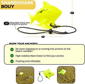 img 2 attached to 🏖️ SandShark Premium Floating Anchor Marker Buoy: Enhance Safety and Visibility for Anchors at Beaches, Lakes, or Sandbars!