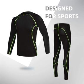 img 2 attached to Спортивные компрессионные леггинсы для бега Thermal