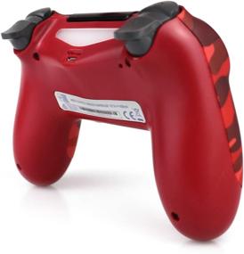 img 2 attached to 🎮 Vinklan Wireless Controller for PS4: Dual Vibration, Charging Cable, Gamepad for PS4/Slim/Pro Console (Red Camouflage)