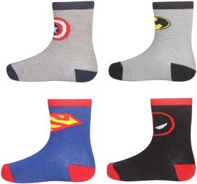 img 3 attached to Веселые и удобные детские носки с мультяшным дизайном для 3-6-летних – Супермен, Человек-паук, Бэтмен, Флэш!