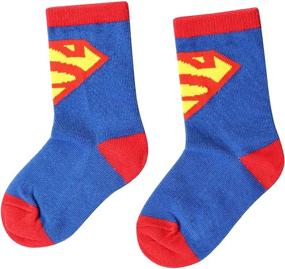 img 2 attached to Веселые и удобные детские носки с мультяшным дизайном для 3-6-летних – Супермен, Человек-паук, Бэтмен, Флэш!