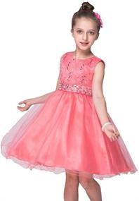 img 4 attached to Sparkling Sequined Flower Girls' Dresses from DreamHigh - The Perfect Pegant Clothing for Girls