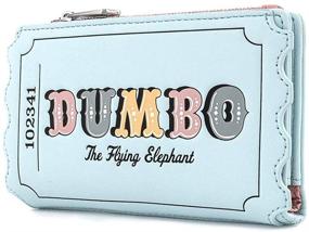 img 3 attached to 🐘 Quirky and Stylish: Loungefly Disney Dumbo Circus Ticket Flap Wallet for All Disney Fans!