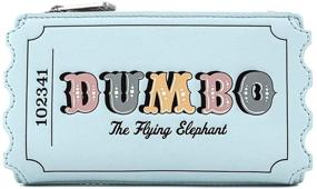 img 4 attached to 🐘 Quirky and Stylish: Loungefly Disney Dumbo Circus Ticket Flap Wallet for All Disney Fans!