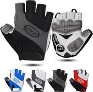 🚴 premium unisex cycling gloves - breathable gel road mountain bike riding gear - anti-slip half finger glove for enhanced fitness training & outdoor sports logo