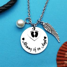 img 3 attached to Memorial Mommy Necklace Jewelry Pregnancy Miscarriage