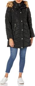 img 3 attached to Rocawear Womens Long Puffer White Women's Clothing for Coats, Jackets & Vests