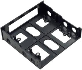 img 3 attached to PHITUODA 5.25-inch to 3.5-inch Drive Bay Adapter Front Bay Mounting Bracket - 1 Piece