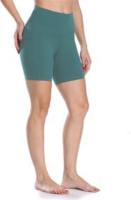 img 2 attached to Colorfulkoala Womens Waisted Shorts Pockets Sports & Fitness in Team Sports