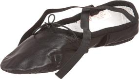 img 4 attached to 🩰 SANSHA Silhouette Ballet Slipper in Leather