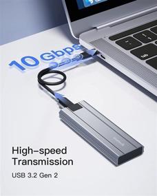 img 1 attached to 📁 Inateck NVMe and SATA SSD Enclosure, USB 3.2 Gen 2 Type C, FE2026 Space Gray