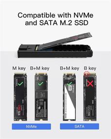 img 3 attached to 📁 Inateck NVMe and SATA SSD Enclosure, USB 3.2 Gen 2 Type C, FE2026 Space Gray