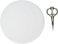 💡 garvin cbc-800 recessed blank-up cover plate, 8-inch diameter, steel, white: sleek and functional solution for concealing electrical box openings logo