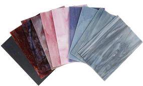 img 2 attached to Улучшите ваши ремесла с помощью разнообразных витражных текстур Tiffany от Lanyani - 10 листов в наборе!