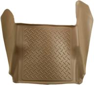 🔒 husky liners 83383 weatherbeater tan floor mat for 2008-10 ford f-250/f-350 crew cab/supercab: protect your interior with superior fit logo