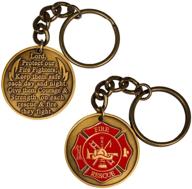 🔥 firefighter department keychain by sterling gifts logo