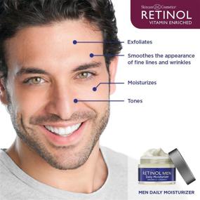 img 1 attached to Men's Daily Moisturizer with Retinol – The Ultimate Retinol Cream for Men's Skin – Enhanced Anti-Aging Benefits with Exfoliating Vitamin A & Intense Hydration for Enhanced Youthful Appearance