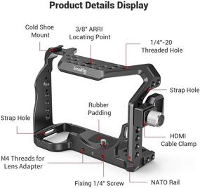 img 3 attached to 🎥 SMALLRIG Camera Cage with HDMI Cable Clamp for Sony Alpha 7S III / A7S III / A7SIII / A7S3 – Model 3007