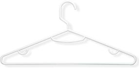 img 1 attached to 🐝 Honey-Can-Do HNG-01523 Recycled Plastic Hangers, 15-Pack, White: Organize Your Closet Efficiently and Sustainably