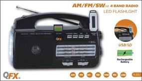 img 1 attached to 📻 Powerful QFX R-30U AM/FM/SW1-SW2 Radio: Enhanced Reception and Versatile Frequency Range