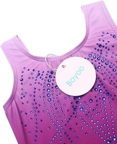 img 2 attached to 💎 Бойо Гимнастический купальник Leotards Diamond Biketard: Стильная и производительная одежда для девочек для активного образа жизни.