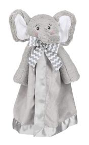 img 3 attached to Gray Elephant Security Blanket - Bearington Baby Lil' Spout Snuggler, 15 inches
