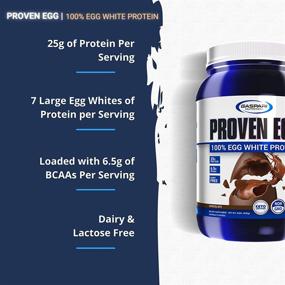 img 3 attached to 🥚 Gaspari Nutrition Proven Egg: 100% Egg White Protein, 25g Protein, Keto Friendly, Dairy-Free, Lactose-Free, Soy-Free - Chocolate, 2 lbs - Review, Benefits & Purchase Guide