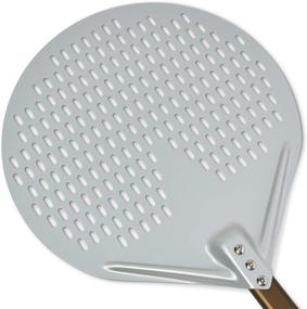 img 4 attached to 🍕 CRUCIALTREATS Round Aluminum Pizza Peel - Easy Installation Handle & Perforated Design for Perfect Pizza Baking (14” Peel w/ 14” Handle)