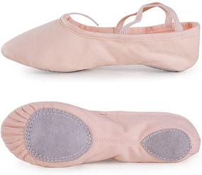 img 1 attached to Premium High-Thread Cotton Canvas Ballet Dance Slippers