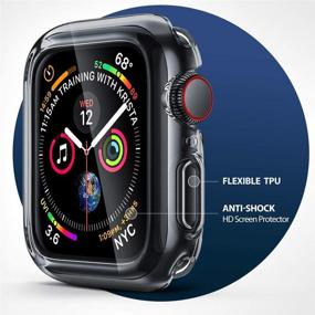 img 3 attached to Чехол Penom для Apple Watch Series 3/2/1 38 мм - Ультратонкий защитный экран и TPU-корпус для iWatch (цвет SpaceGray)