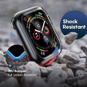 img 2 attached to Чехол Penom для Apple Watch Series 3/2/1 38 мм - Ультратонкий защитный экран и TPU-корпус для iWatch (цвет SpaceGray)