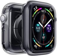 чехол penom для apple watch series 3/2/1 38 мм - ультратонкий защитный экран и tpu-корпус для iwatch (цвет spacegray) логотип