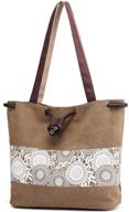👜 canvas shoulder bag for women - casual handbags, retro tote bag, and stylish purse logo
