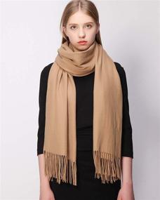 img 1 attached to Cashmere Pashmina Shawls Thicker Scarves Women's Accessories