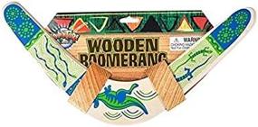 img 2 attached to Rhode Island Novelty Wooden Boomerang - Vibrant Colors, Surprise Selection!