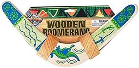 img 3 attached to Rhode Island Novelty Wooden Boomerang - Vibrant Colors, Surprise Selection!