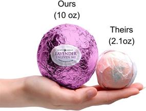 img 3 attached to Роскошный бомбочка для ванной Enliven Me Lavender весом 10 унций 🛀 с ожерельем изготовленным с использованием кристалла - сделано в США